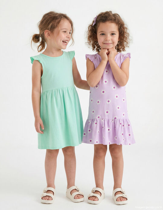 Comprar Online Pack 2 Vestidos, Menina, Verde Claro