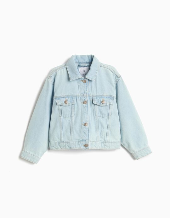 Comprar Online Casaco De Ganga, Menina, Azul Claro