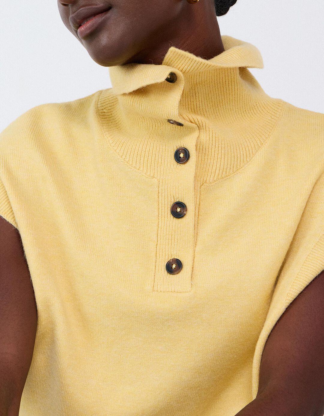 Polo De Malha, Mulher, Amarelo