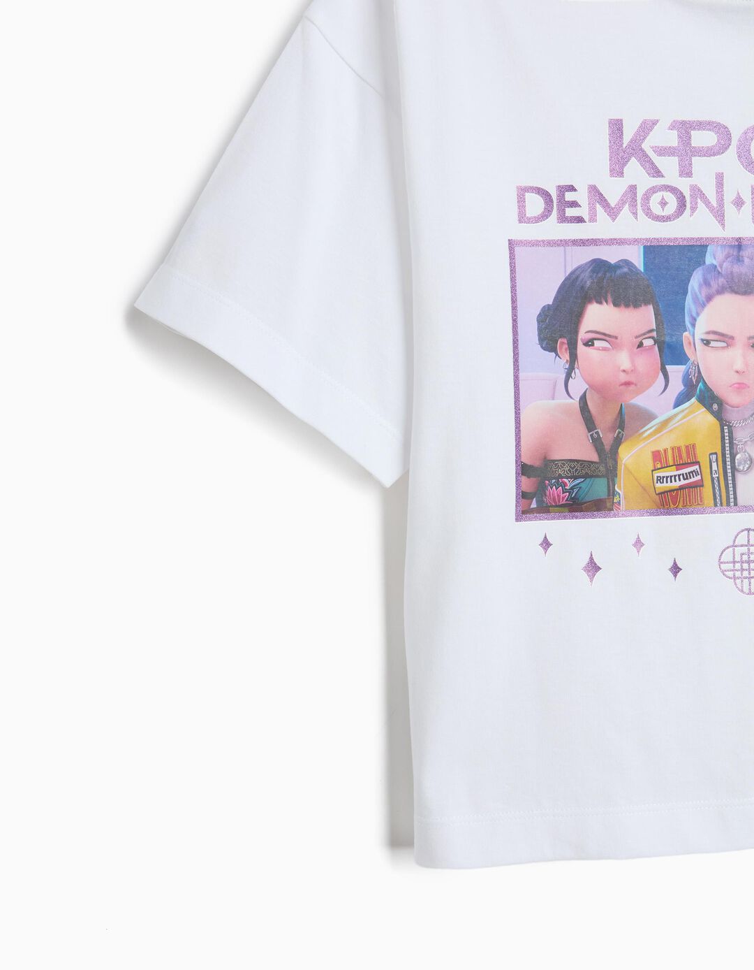 T-shirt 'KPop Demon Hunters', Menina, Branco