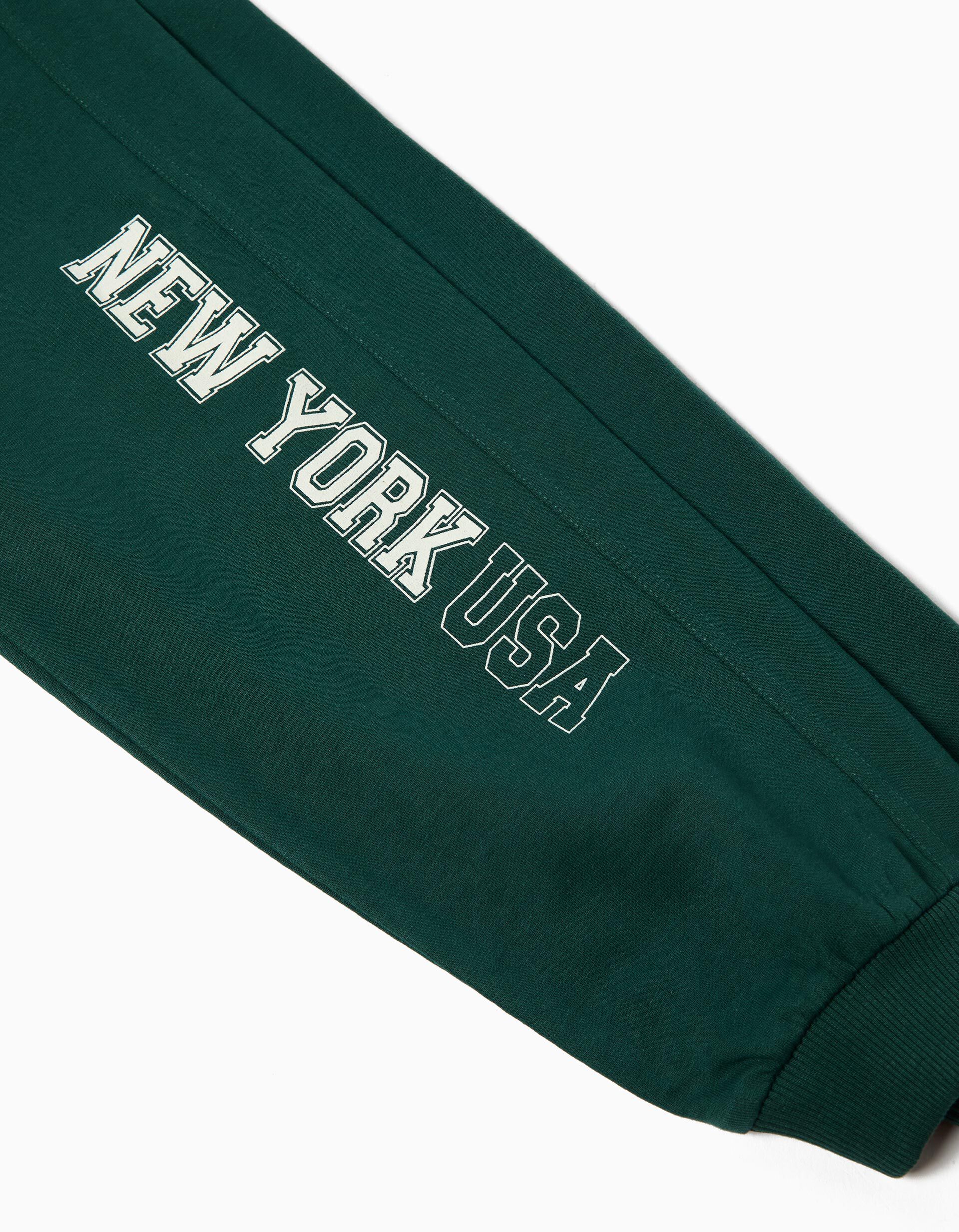 Comprar Online Cal&ccedil;as Jogging de Felpa, Menino, Verde