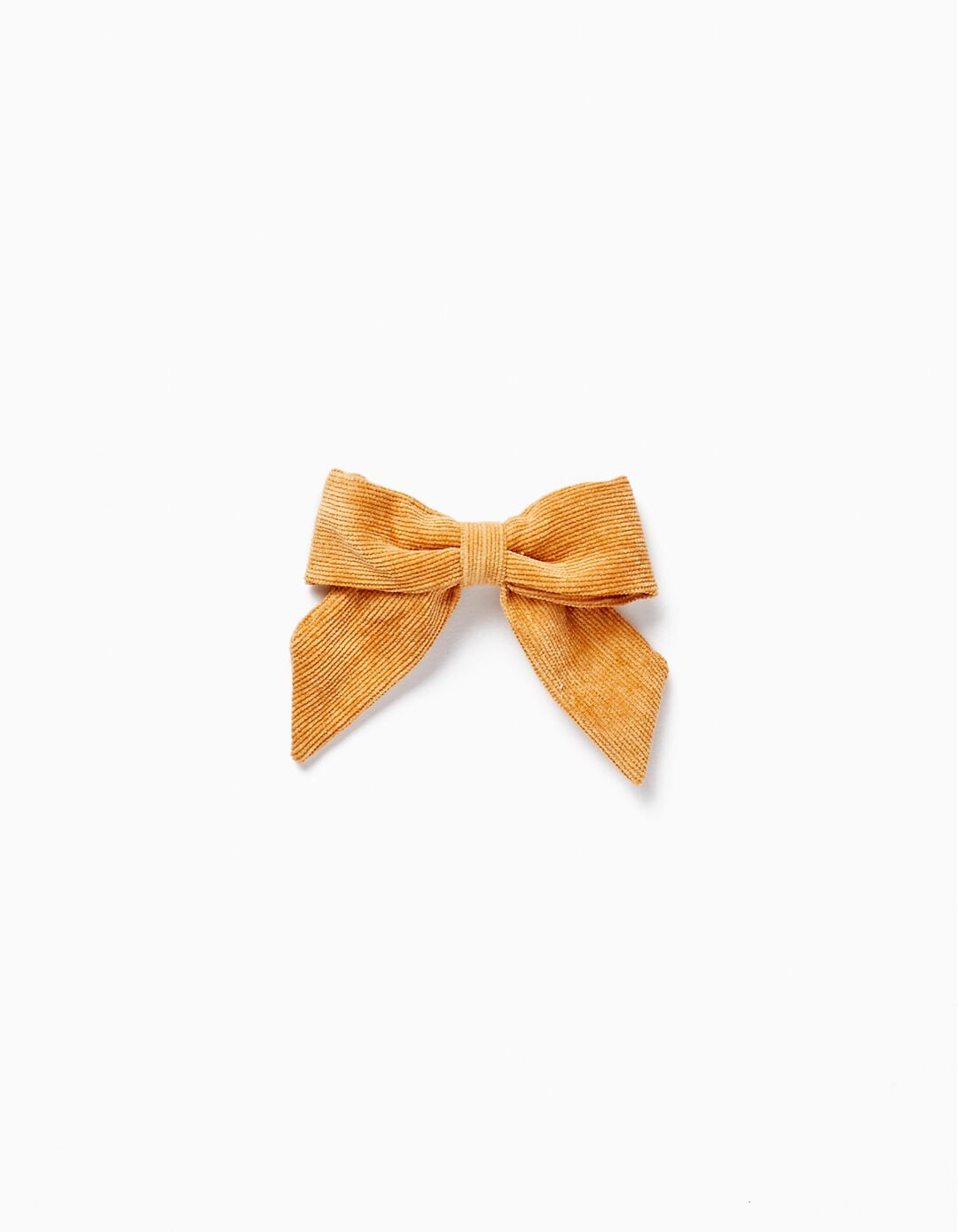 Bow Hair Clip with Bombazine for Girls, Yellow