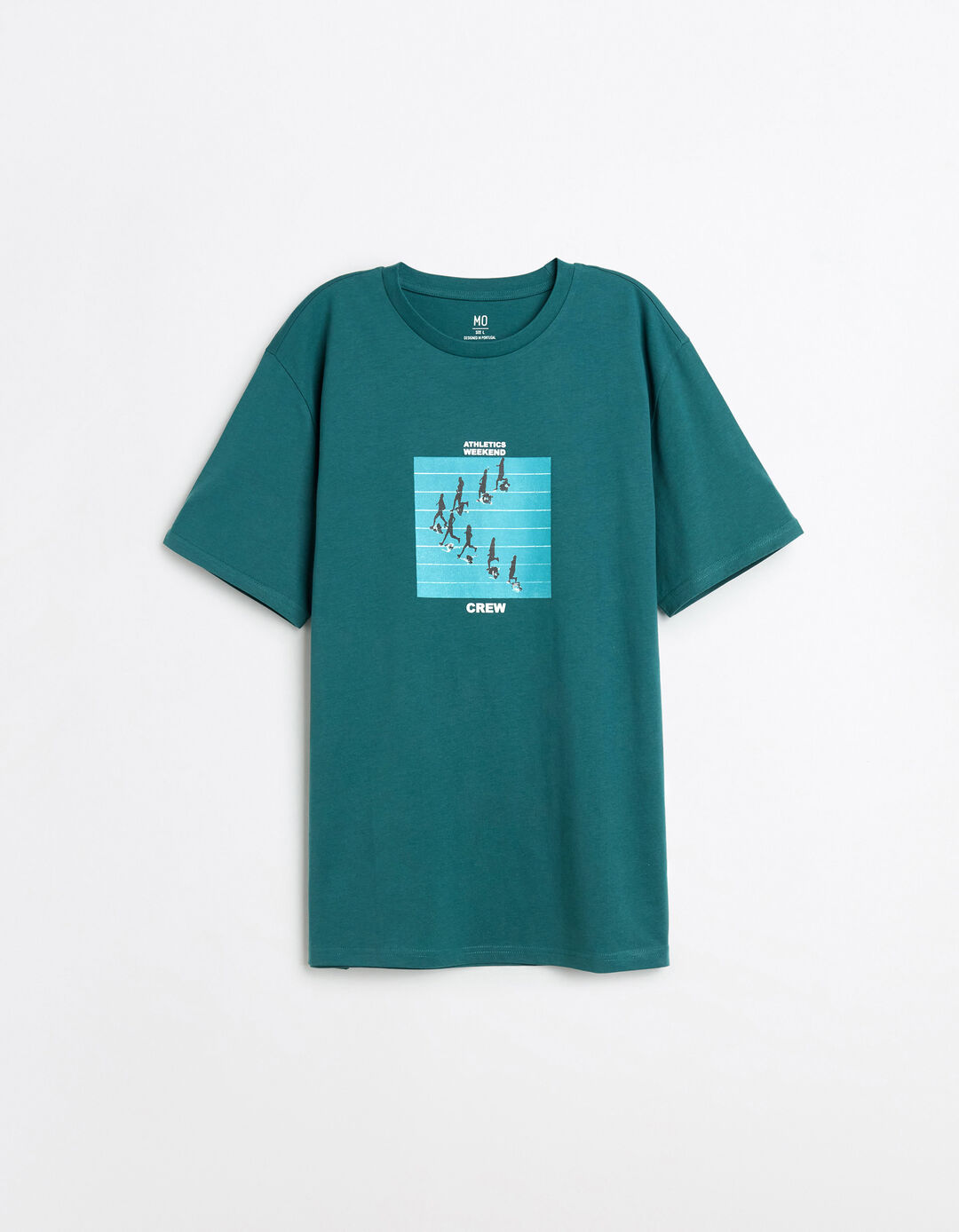 T-shirt Print, Homem, Verde