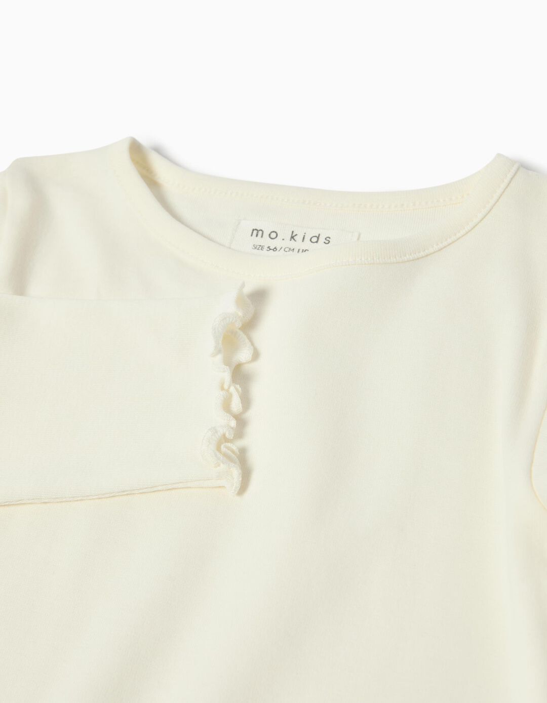 T-shirt de Manga Comprida, Menina, Branco