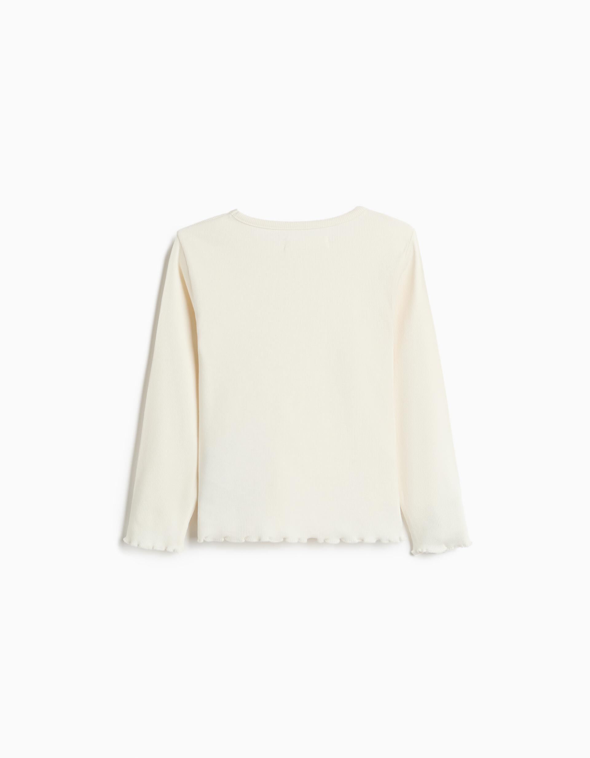 Comprar Online Camisola De Manga Comprida, Menina, Branco