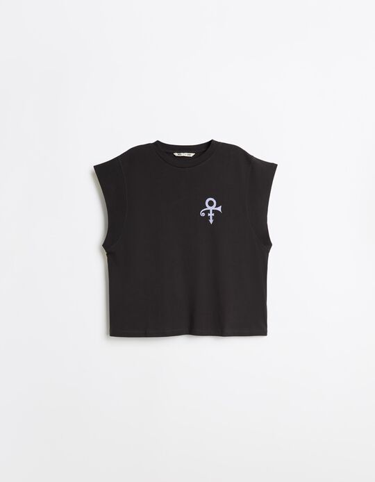 Comprar Online T-shirt 'Purple Rain', Mulher, Cinzento Escuro