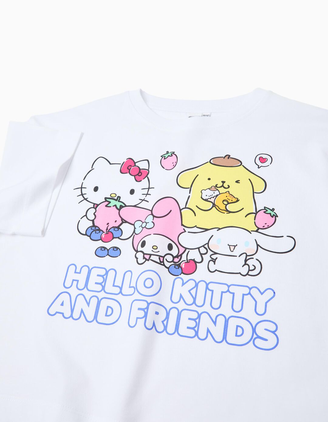 T-shirt 'Hello Kitty and Friends', Menina, Branco