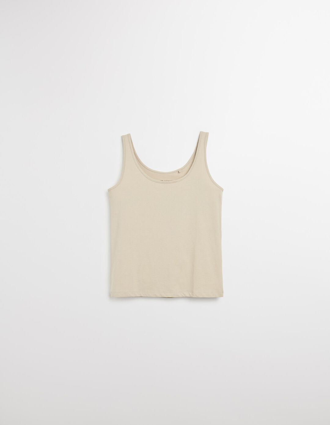 Top Jersey, Mulher, Bege