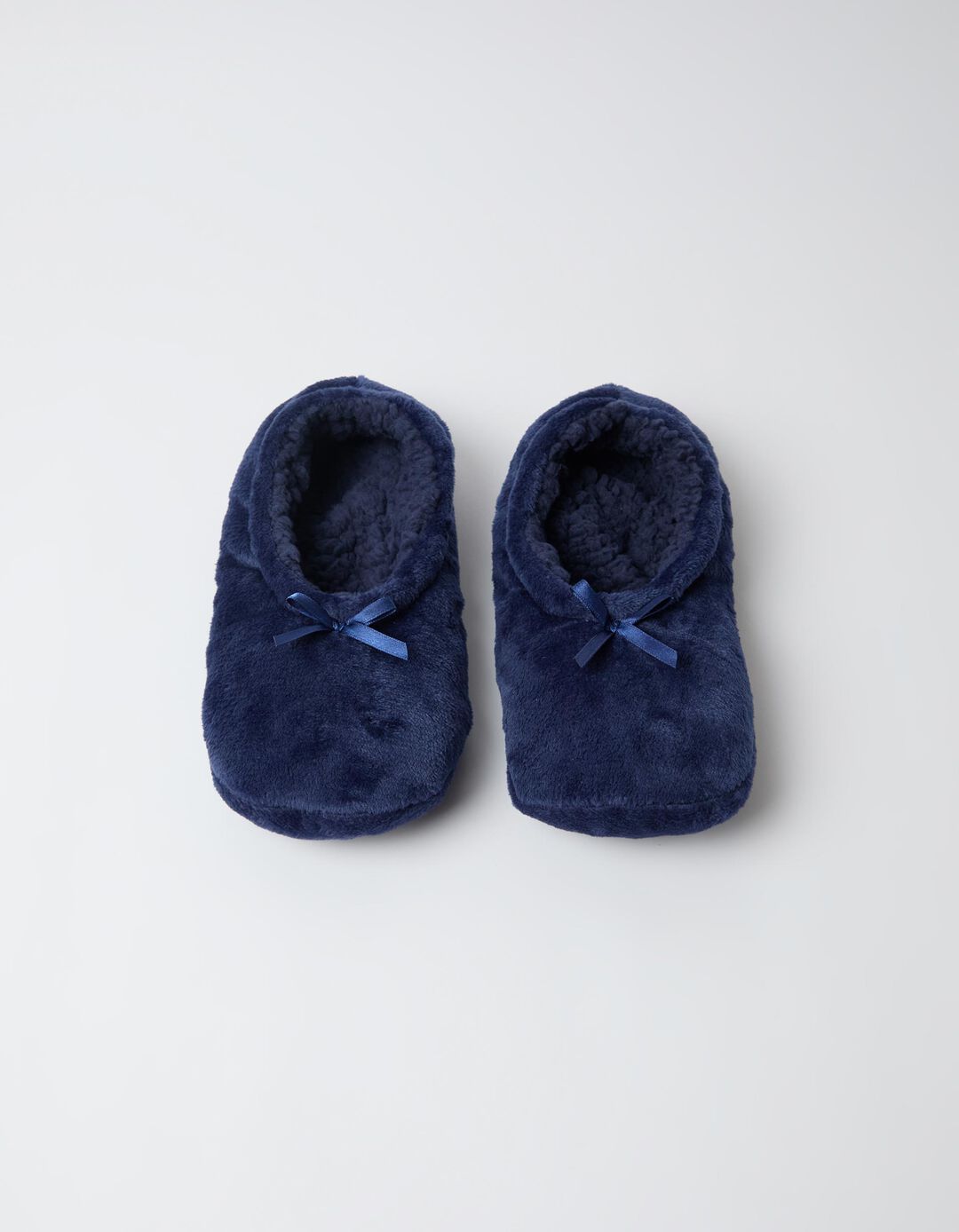 Pantufas Com La&ccedil;o, Mulher, Azul