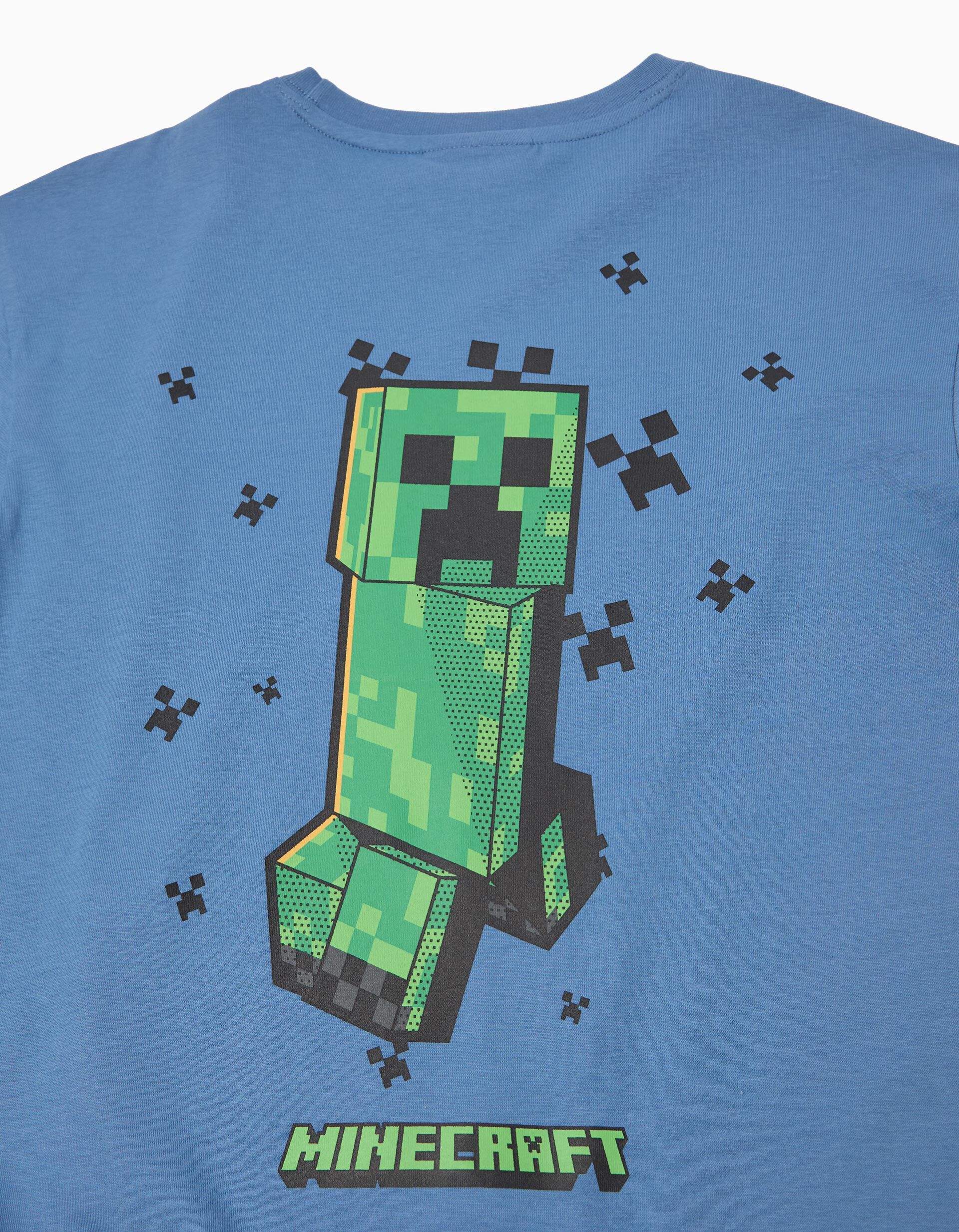 Comprar Online T-shirt 'Minecraft', Menino, Azul