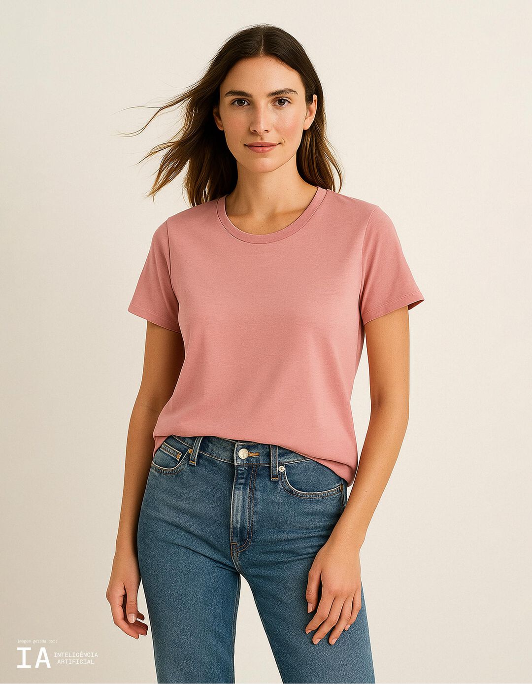 T-shirt, Mulher, Rosa