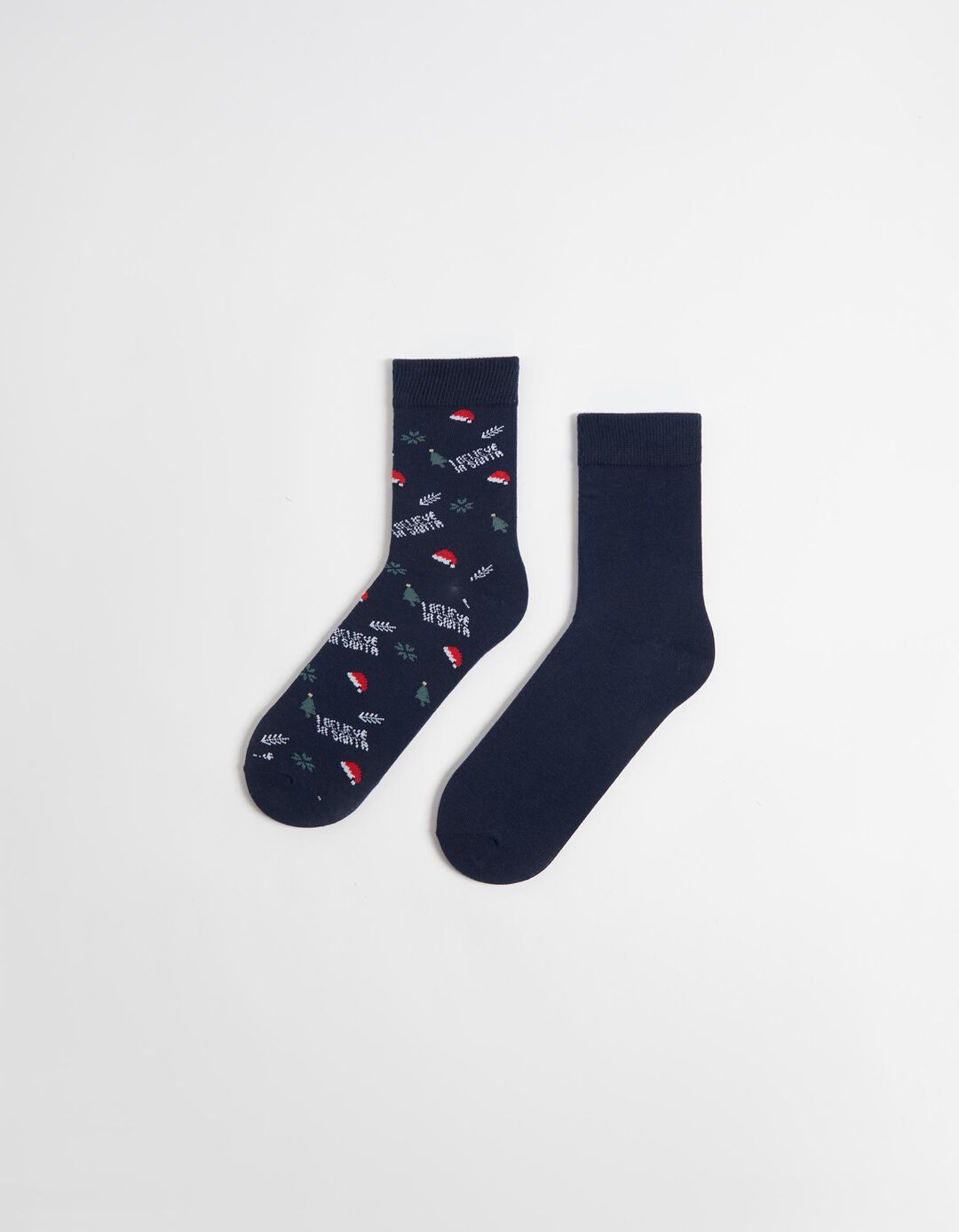 Pack 2 Pairs of 'Christmas' Socks, Men, Dark Blue