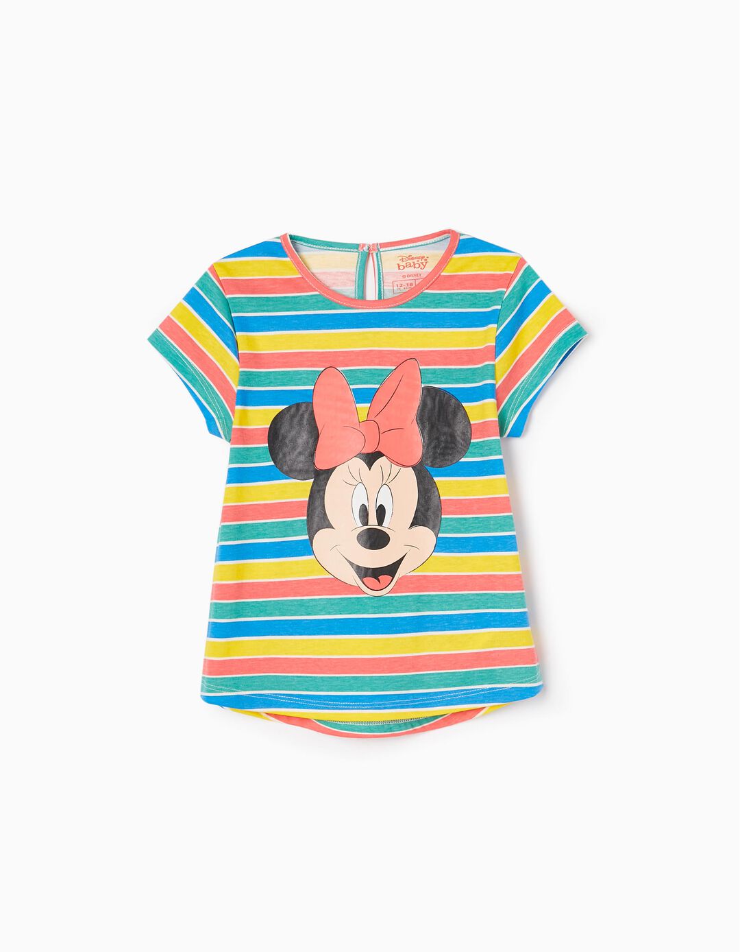 T-shirt de Algodão para Bebé Menina 'Minnie', Multicolor