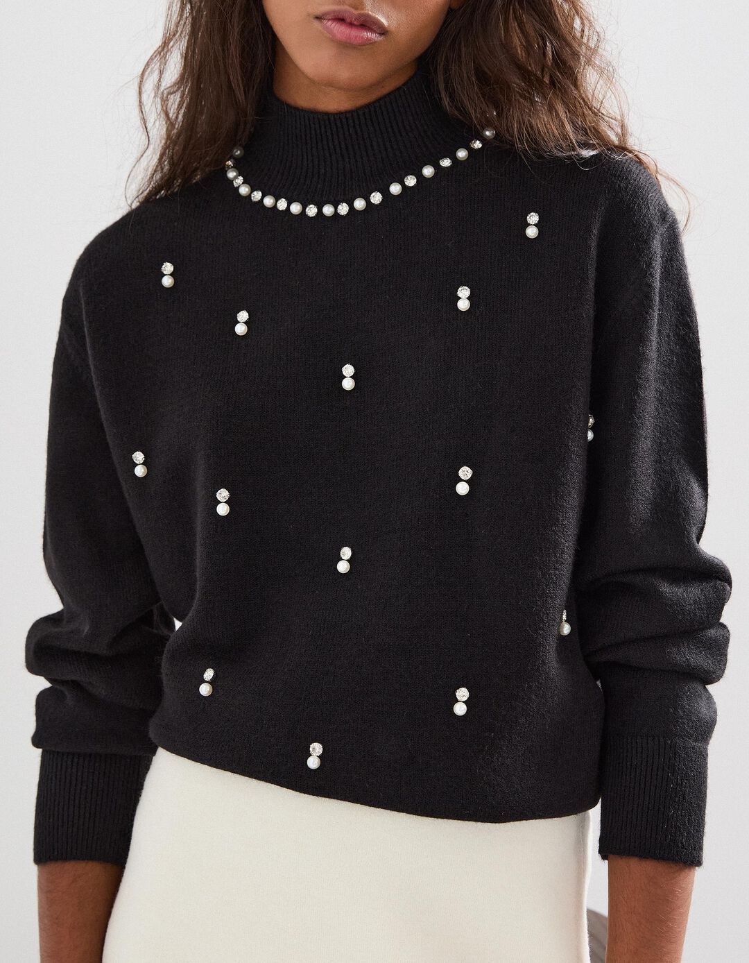 Camisola de Malha, Mulher, Preto