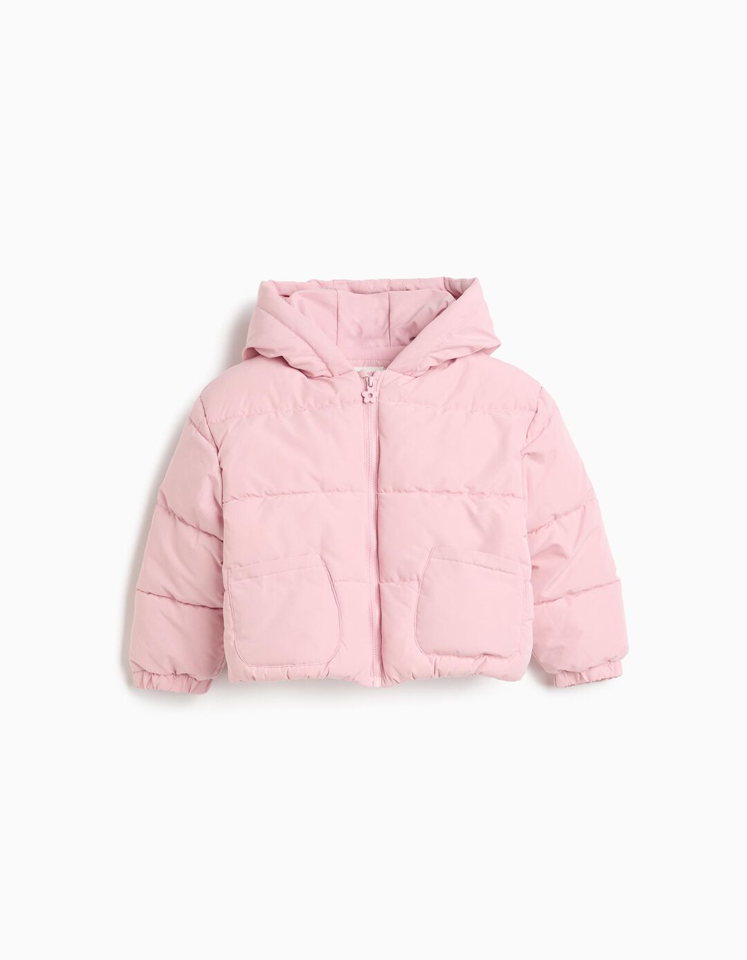 Casaco Acolchoado Com Capuz, Menina, Rosa