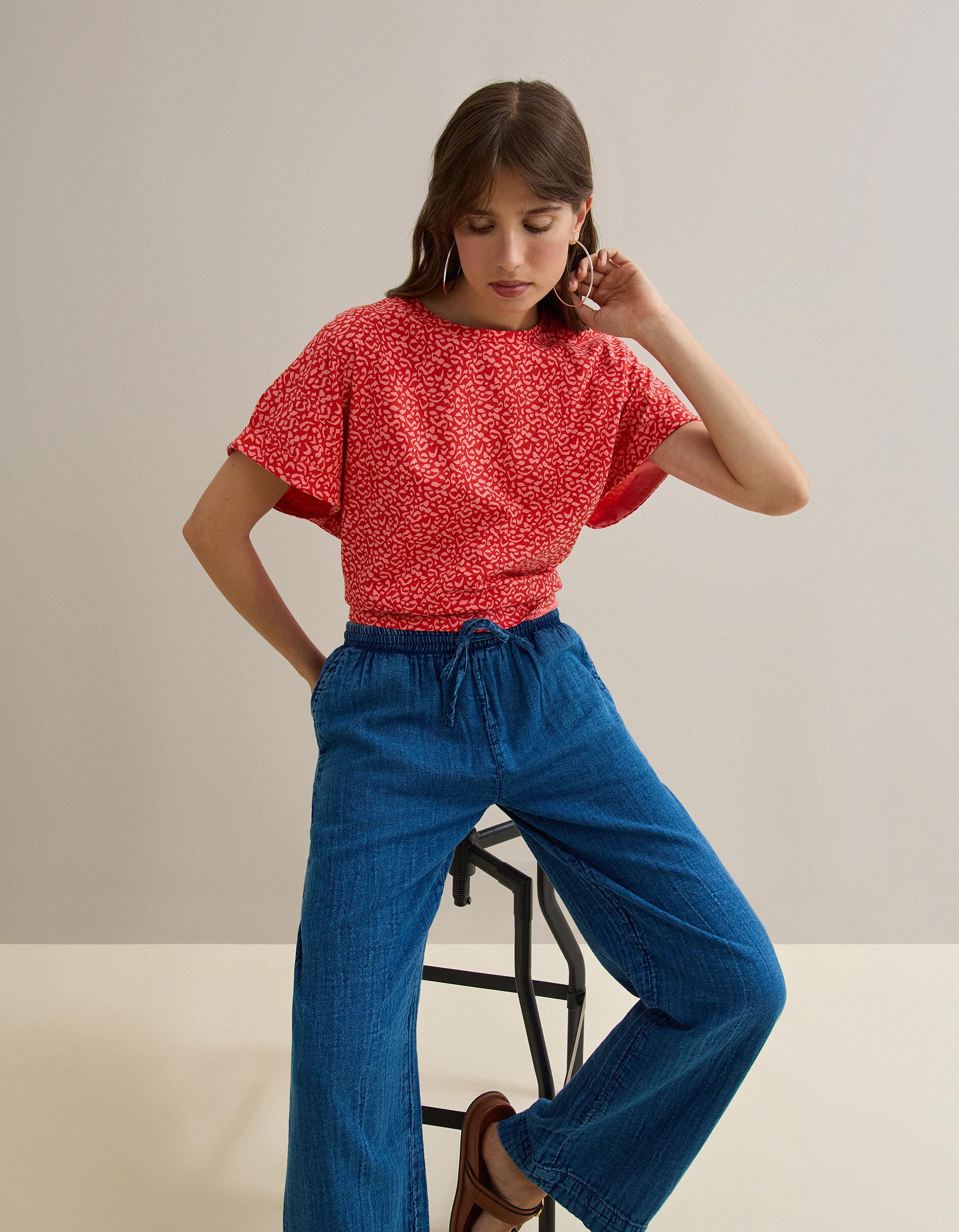 Comprar Online T-shirt Animal Print, Mulher, Vermelho