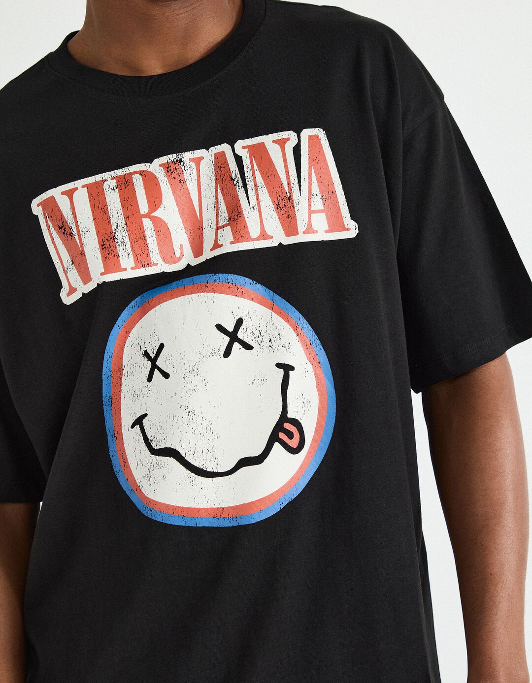 T-shirt 'Nirvana', Homem, Preto