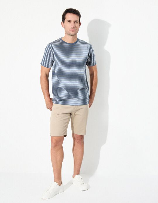 Comprar Online T-shirt Riscas, Homem, Azul