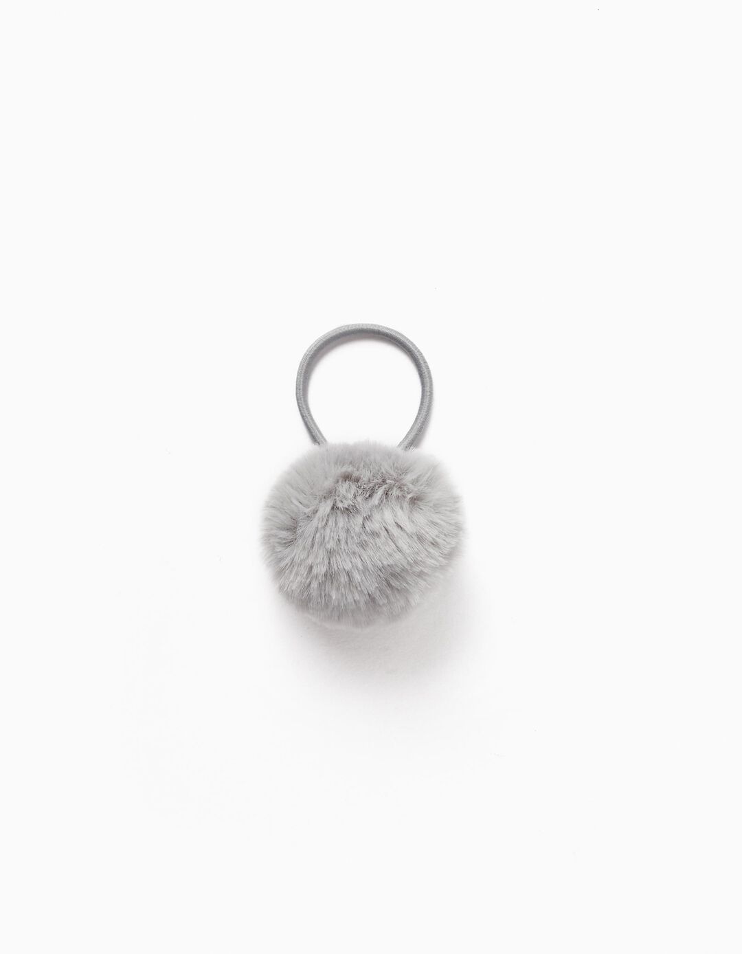 Elastic with Pom Pom for Baby and Girl, Gray