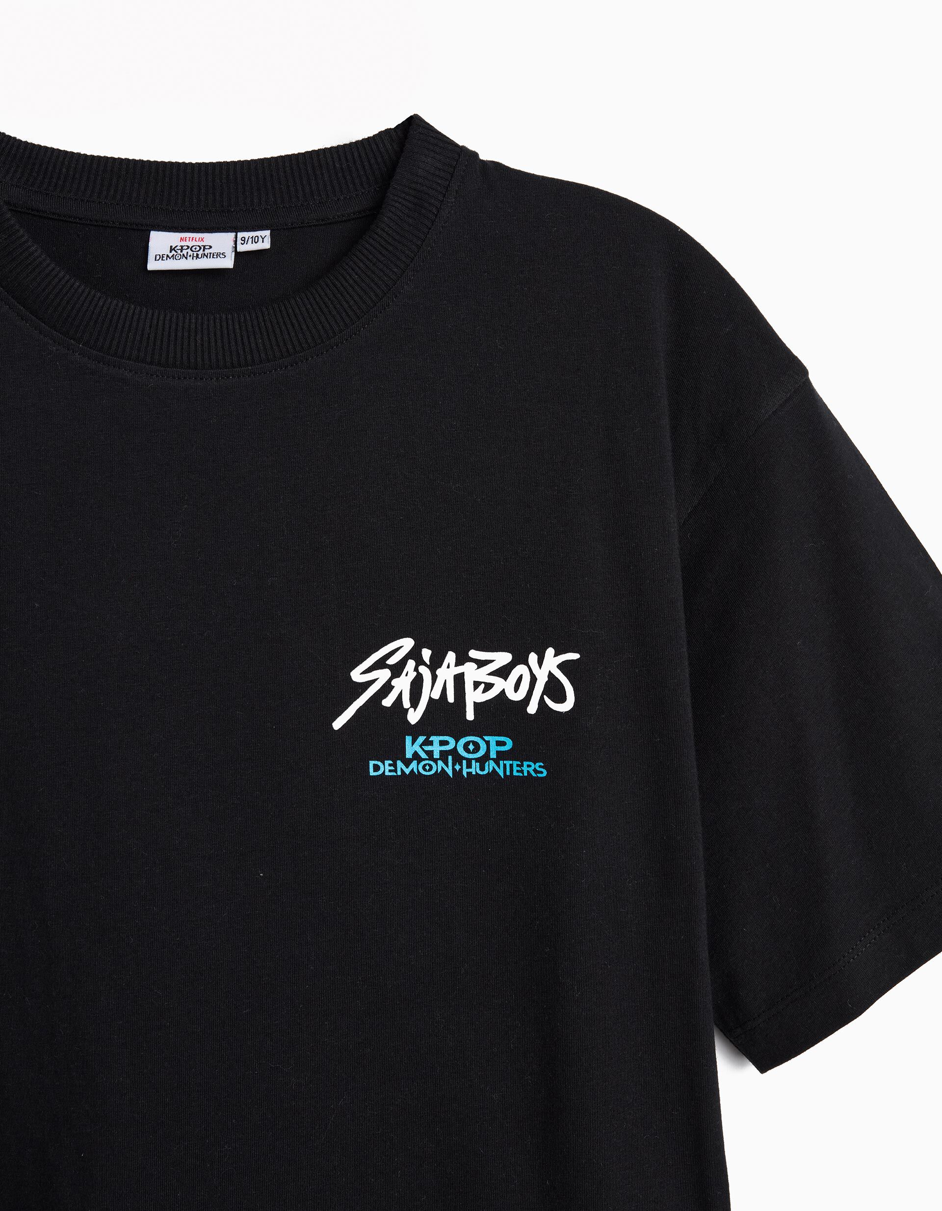 Comprar Online T-shirt 'KPop Demon Hunters', Menino, Preto