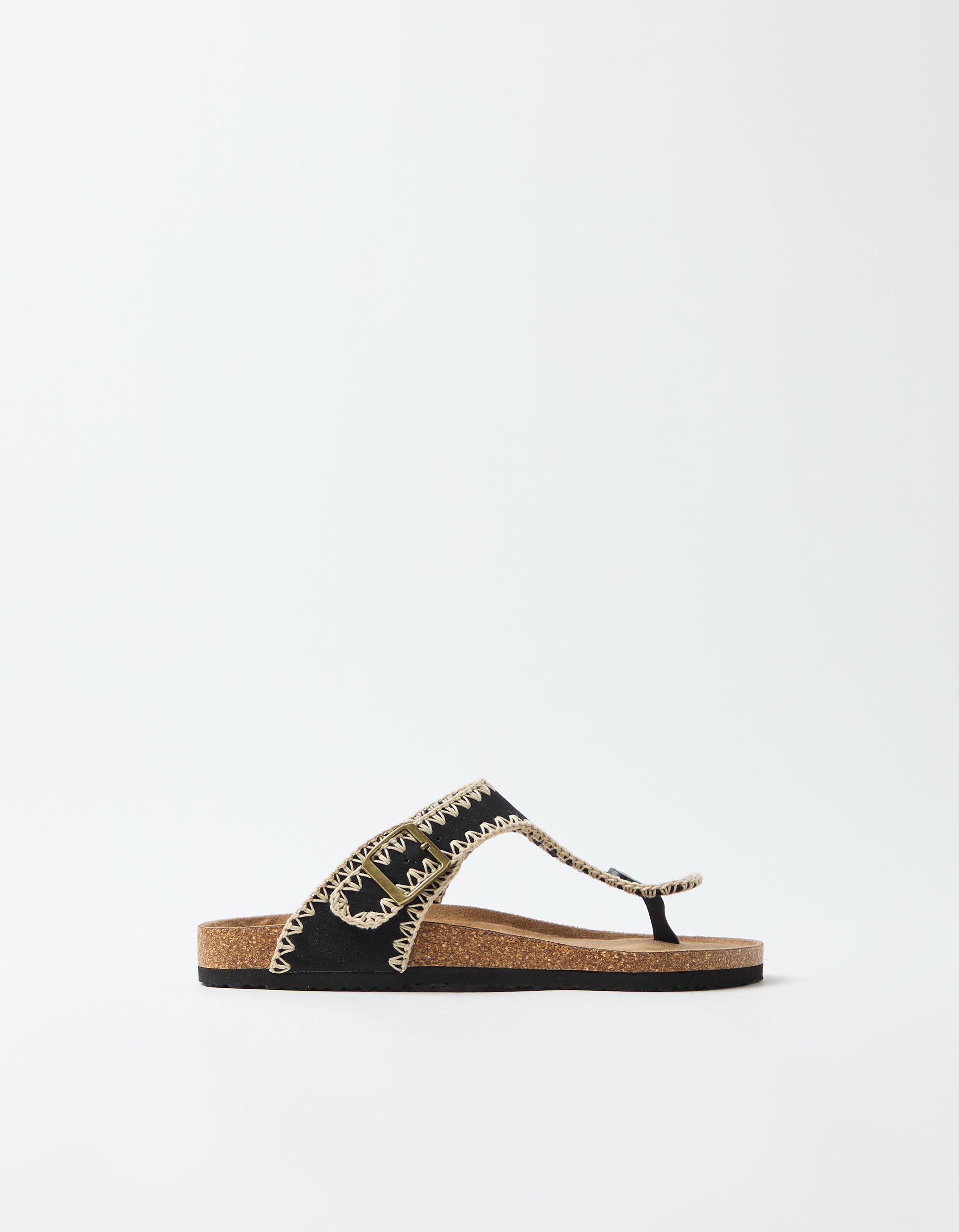 Comprar Online Sand&aacute;lias Crochet, Mulher, Preto
