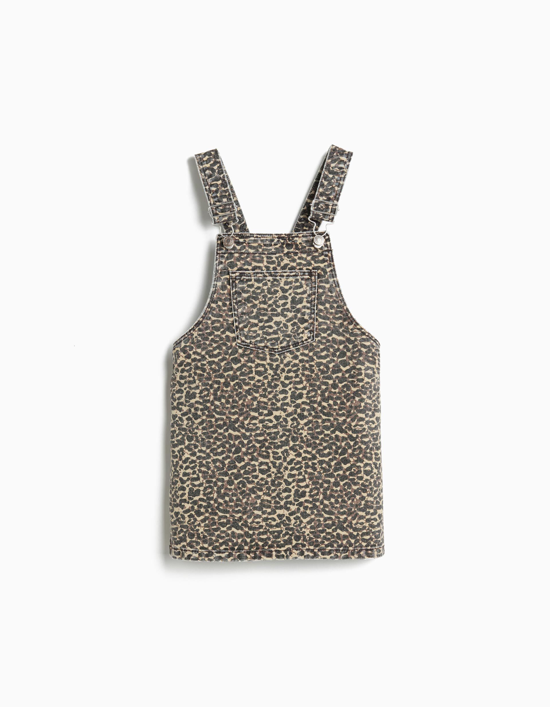 Comprar Online Saia Jardineira Animal Print, Menina, Castanho