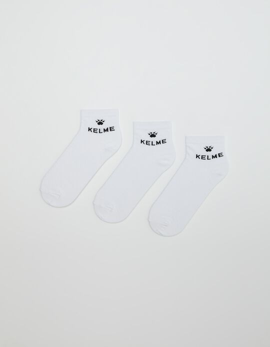 Comprar Online 3 'Kelme' Socks Pairs Pack, Men, White