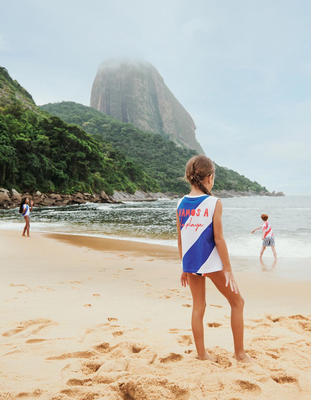 T-shirt, Menina, Azul