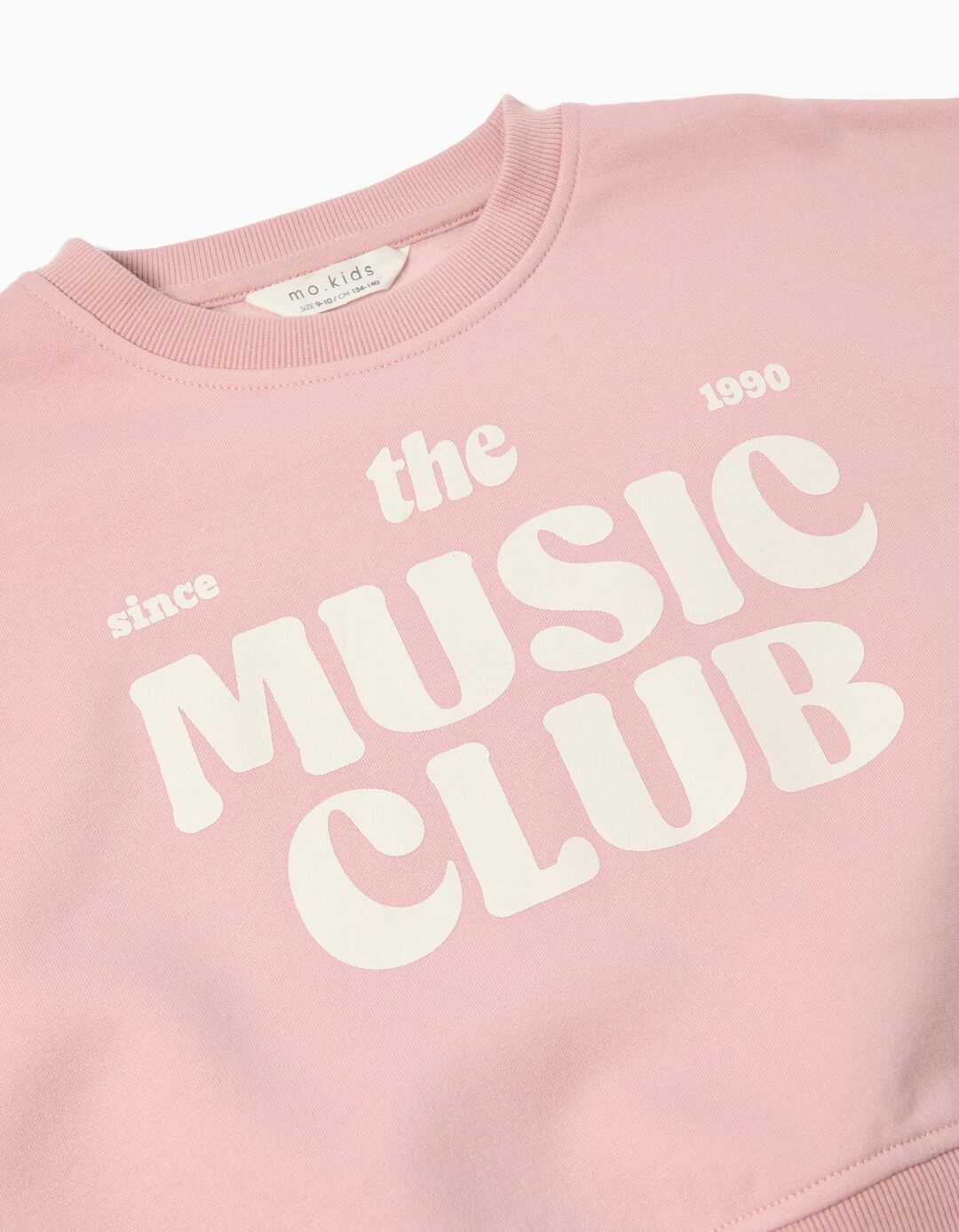 Sweatshirt de Felpa, Menina, Rosa Claro