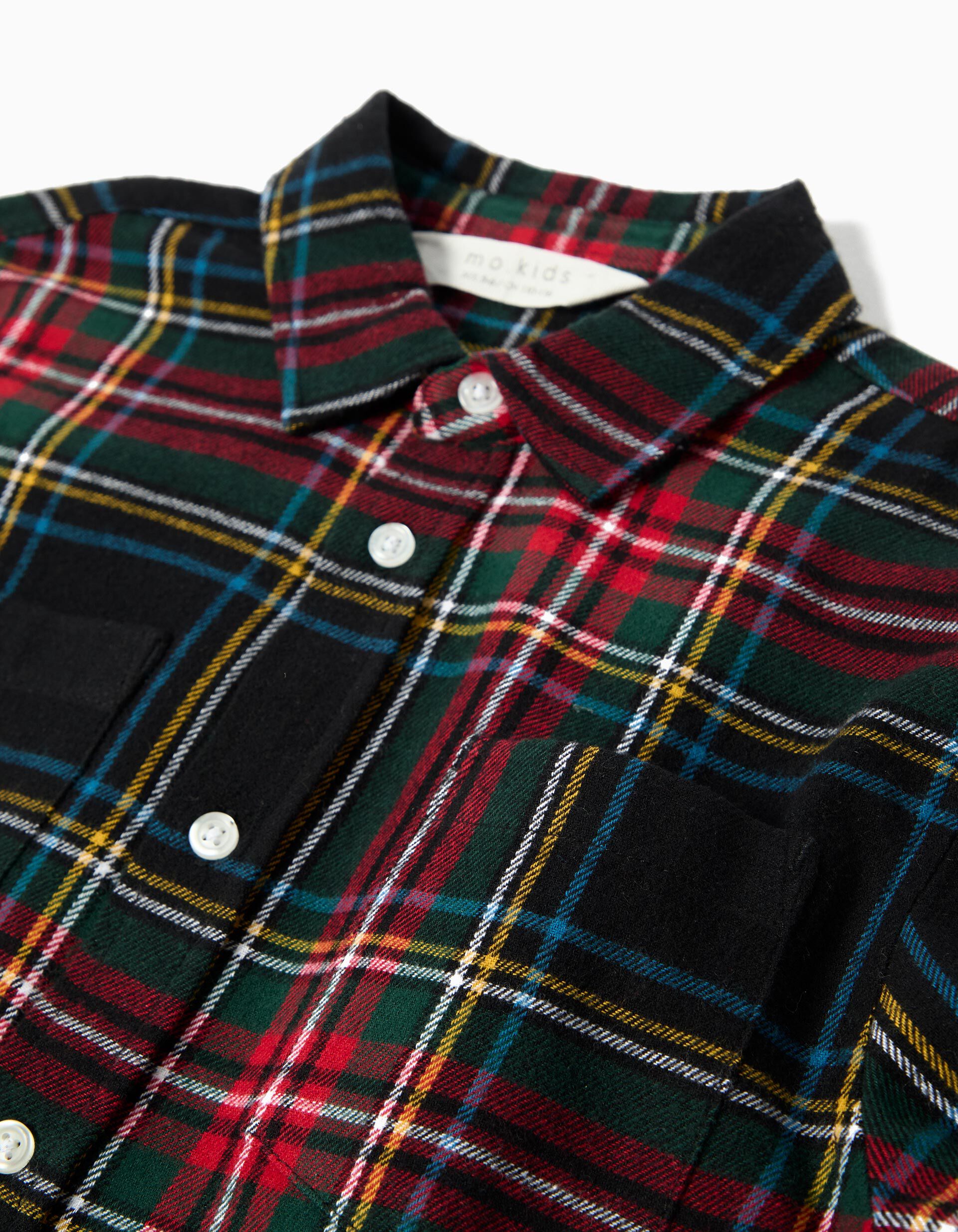 Comprar Online Camisa Xadrez, Menino, Preto