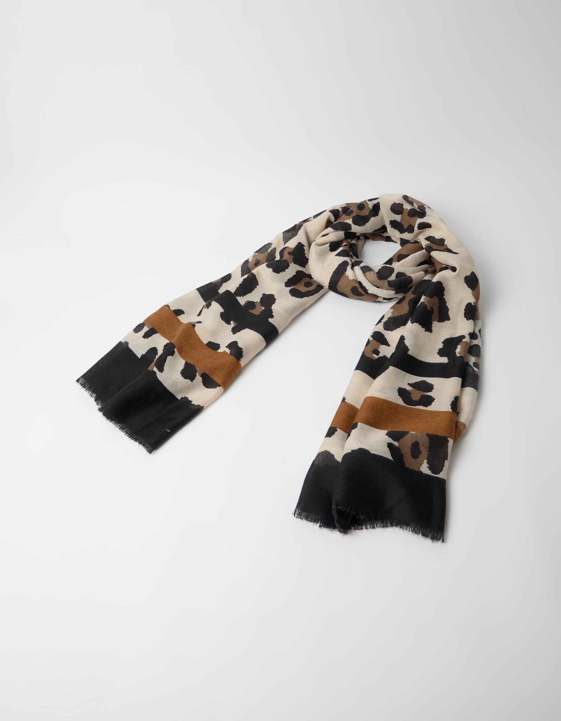 Comprar Online Len&ccedil;o Estampado Leopardo, Mulher, Multicolor