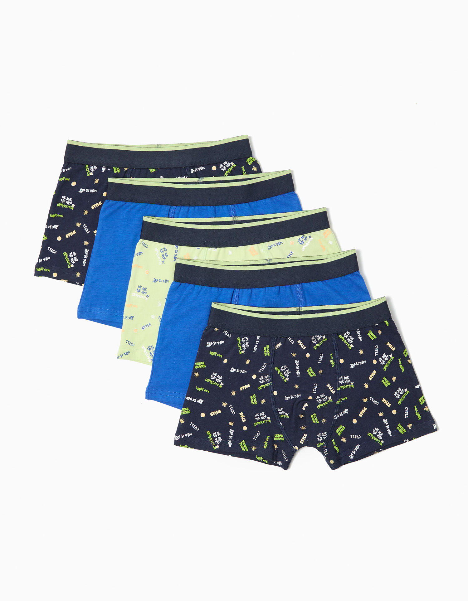 Pack 5 Boxers, Menino, Multicor