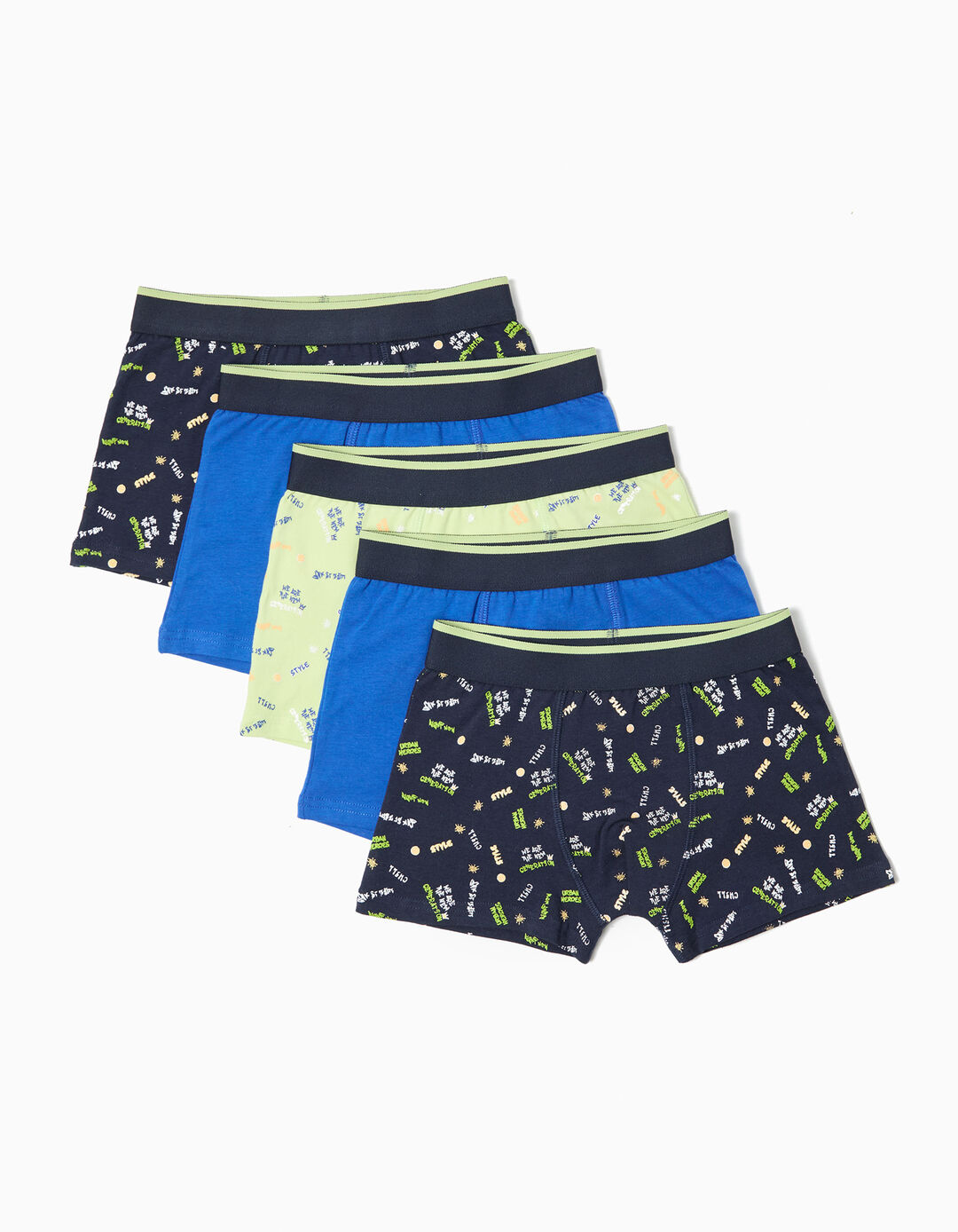 Pack 5 Boxers, Menino, Multicor
