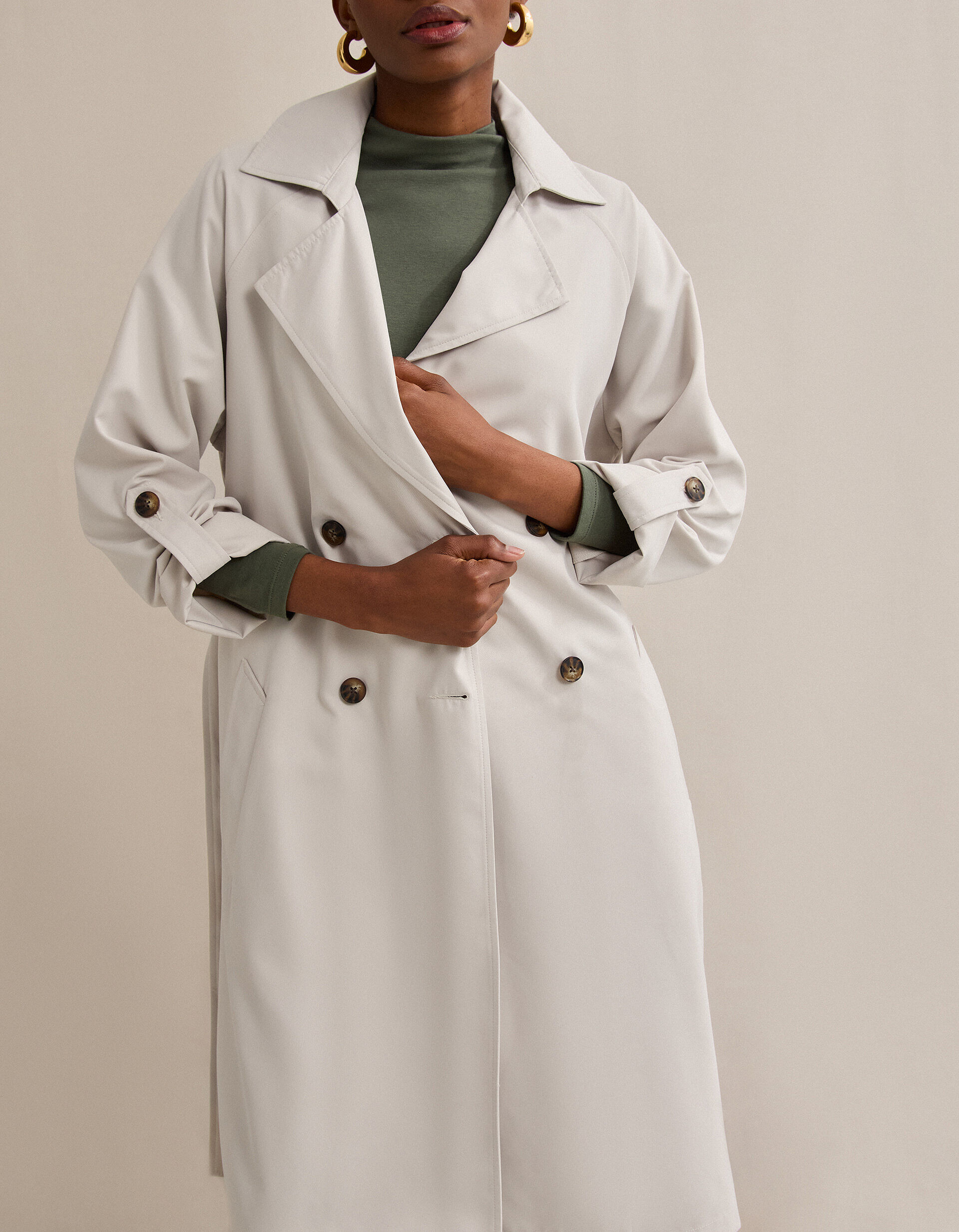 Comprar Online Gabardina, Mulher, Bege