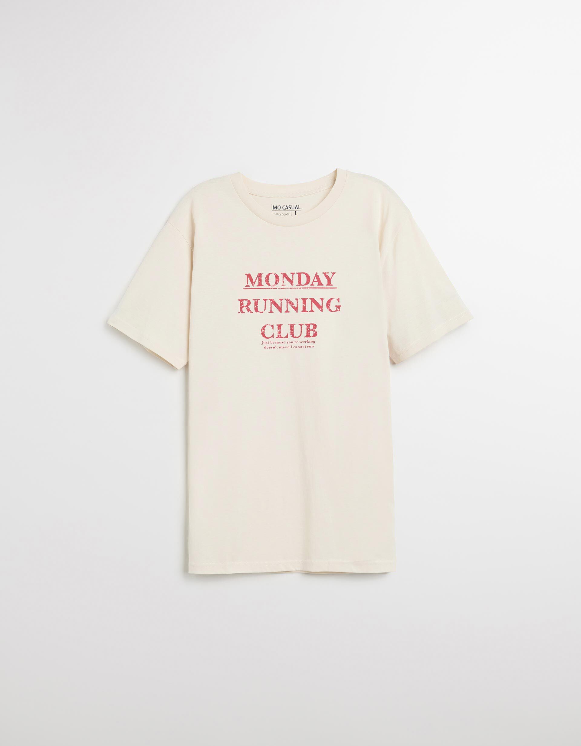 Comprar Online T-shirt Print, Homem, Bege Claro