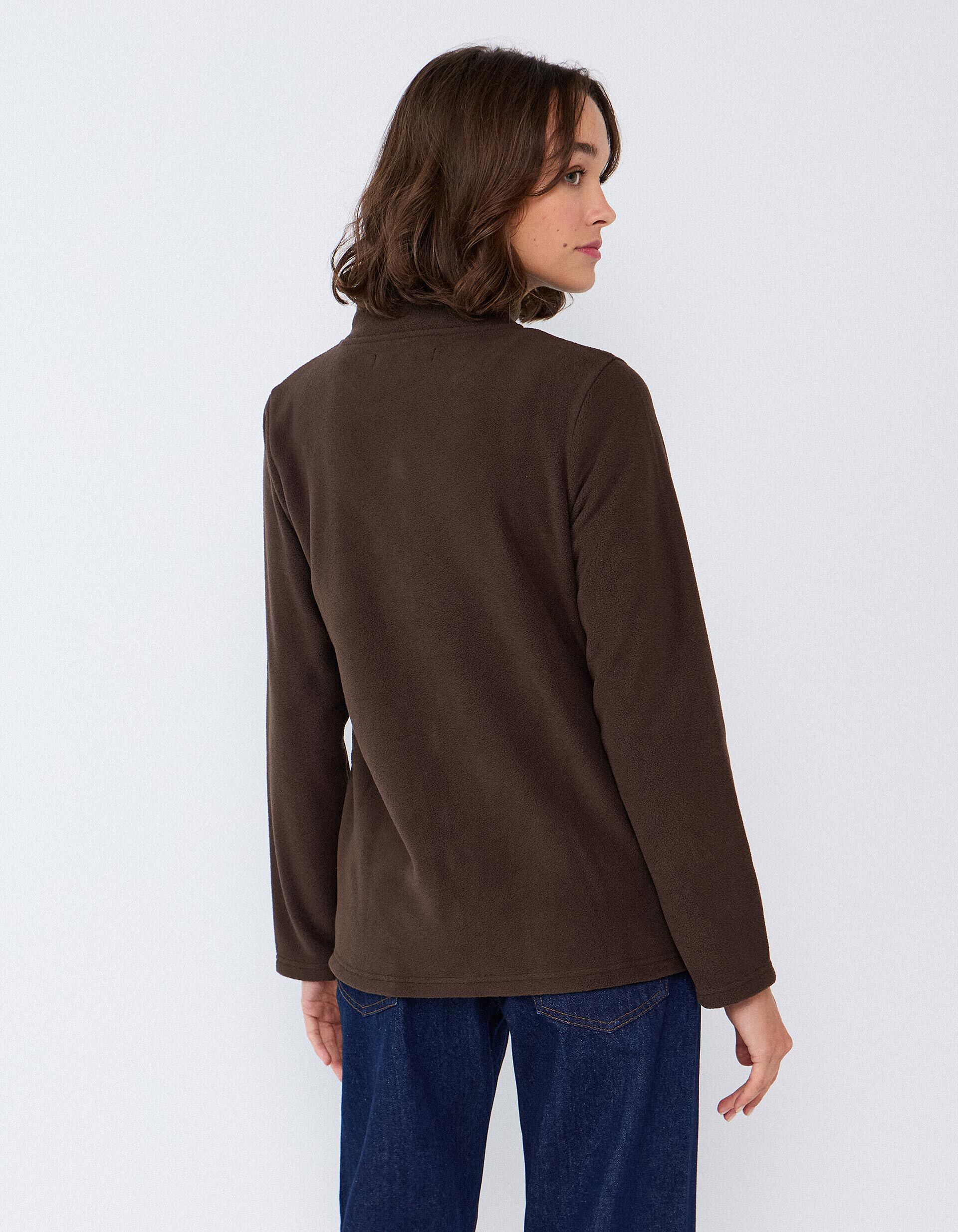 Comprar Online Casaco Polar, Mulher, Castanho Escuro