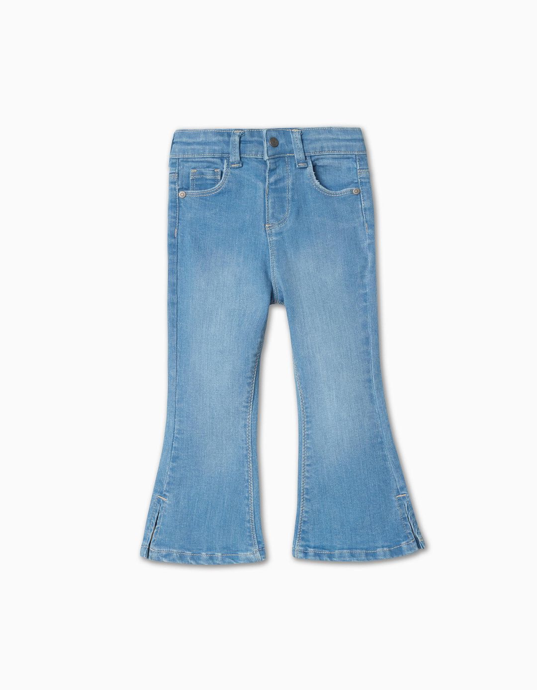 'Flare' Jeans, Baby Girl, Blue