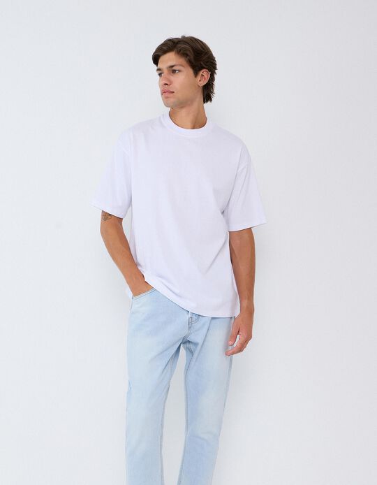 Comprar Online T-shirt 'Loose Fit', Homem, Branco