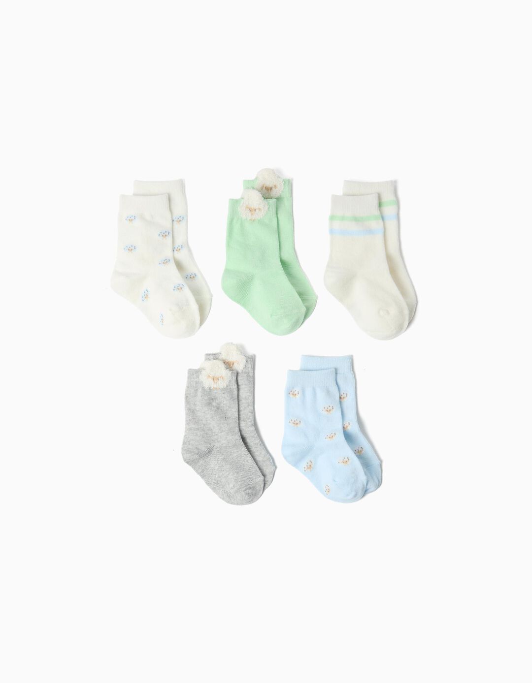 Pack 5 Pares De Meias, Menina, Multicolor
