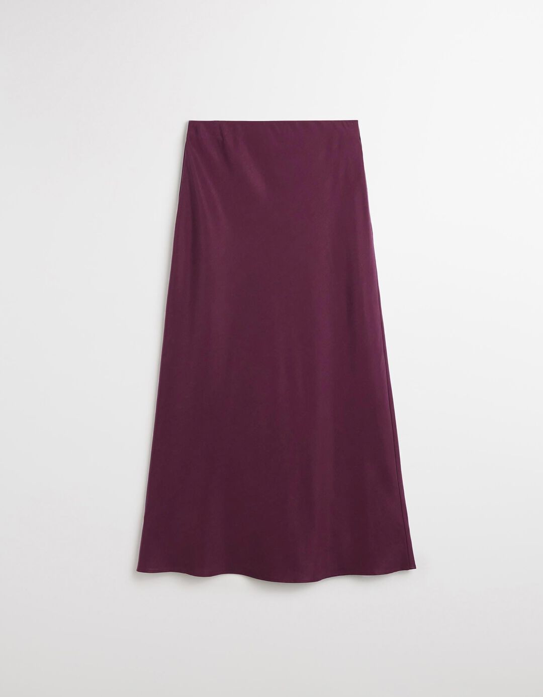 Saia Comprida de Cetim, Mulher, Vermelho Escuro