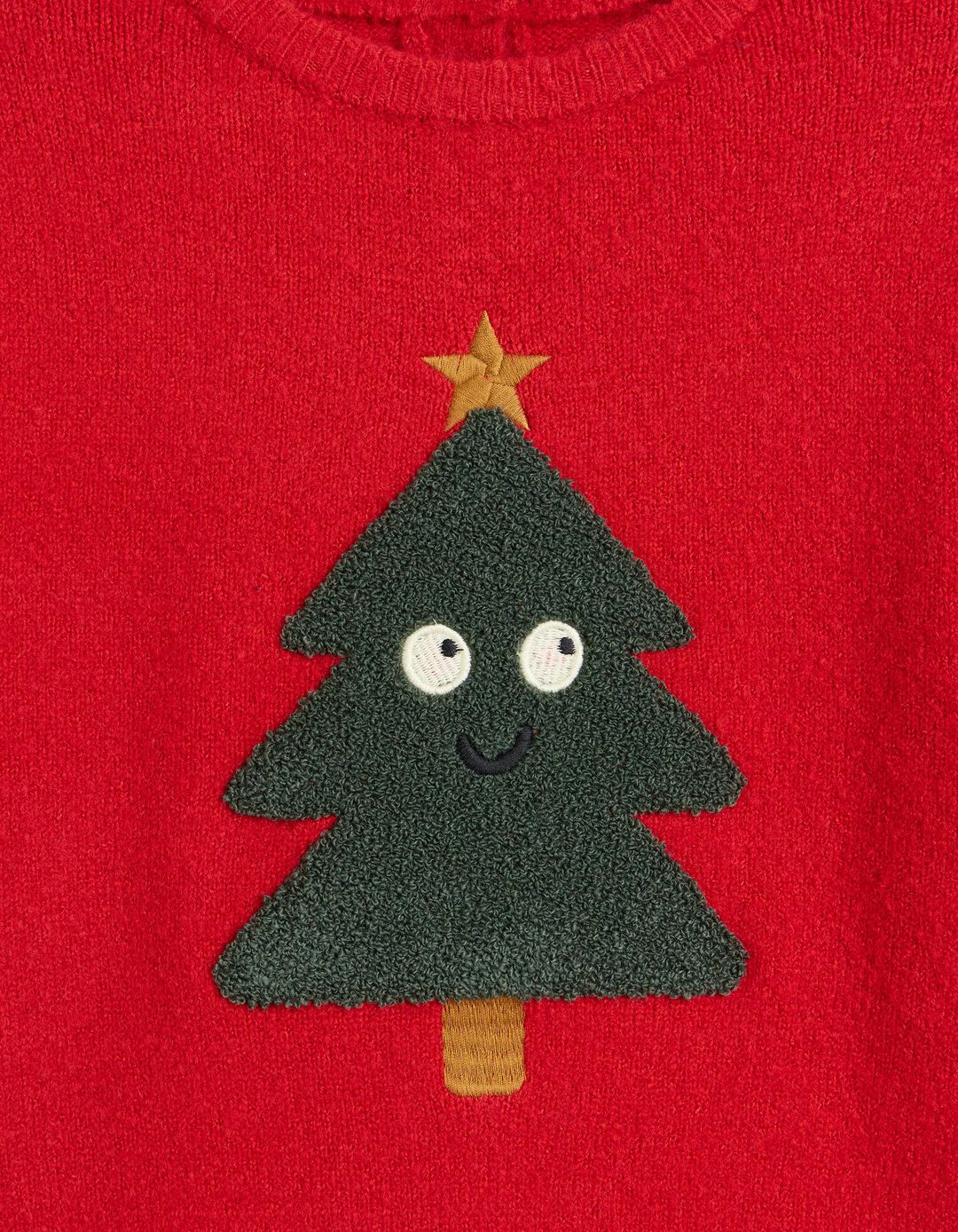 Camisola Tricotada, Menino, Vermelho Escuro