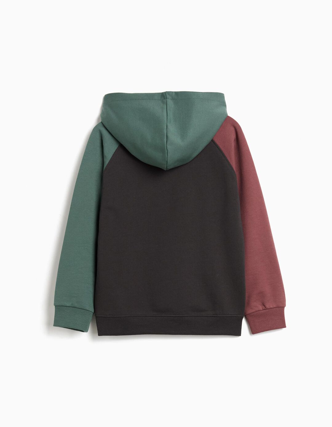 Sweatshirt de Felpa Capuz, Menino, Cinzento Escuro