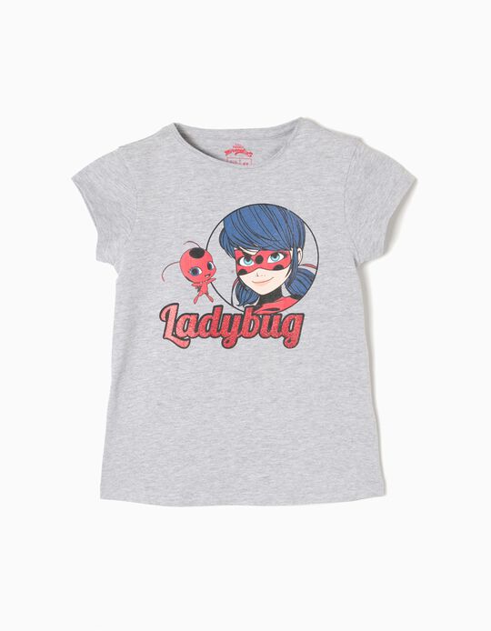 Grey T-Shirt, Ladybug Miraculous