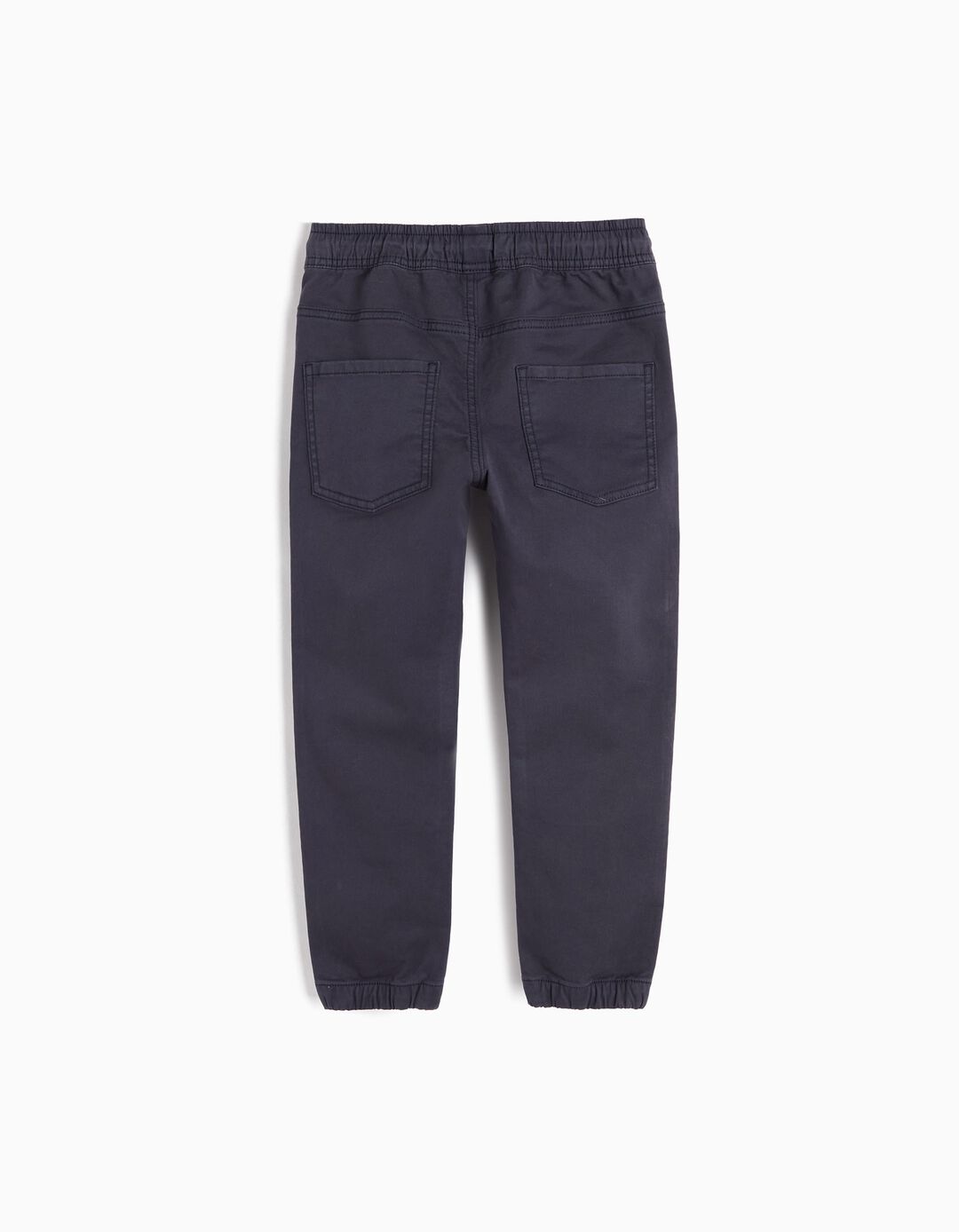 Joggers em Sarja, Menino, Azul Escuro