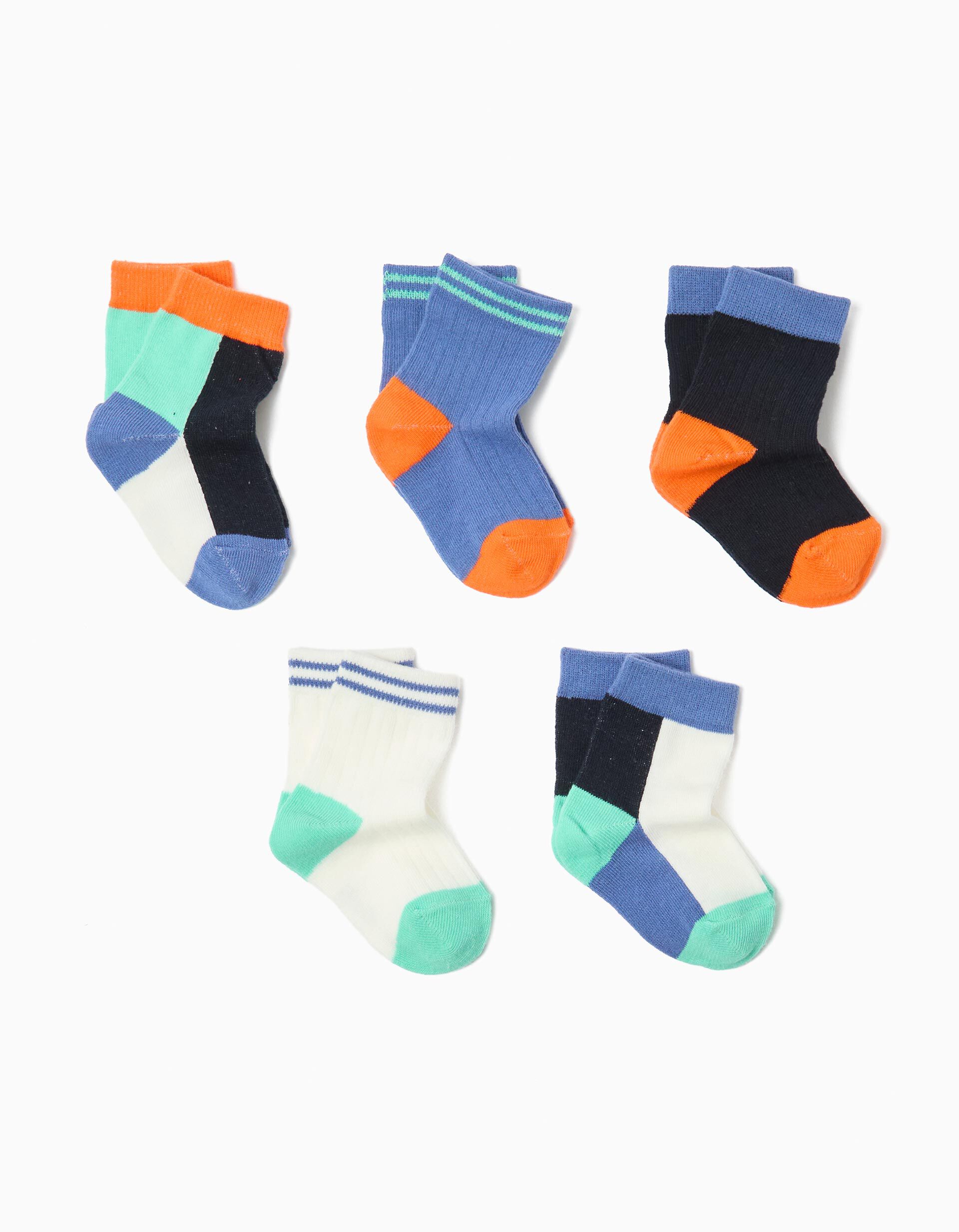 Comprar Online Pack 5 Pares de Meias, Menino, Multicor