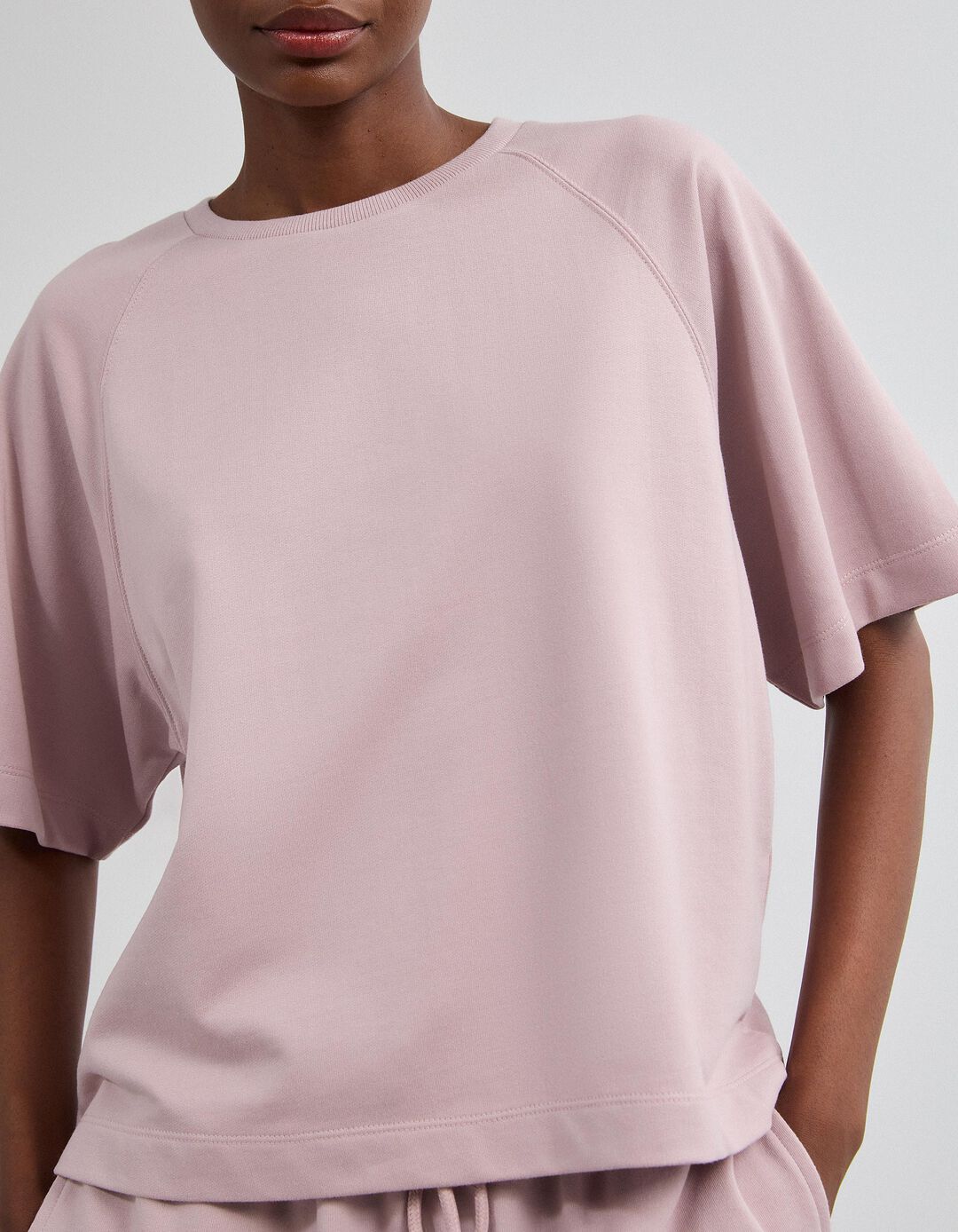 T-shirt De Manga Curta, Mulher, Rosa