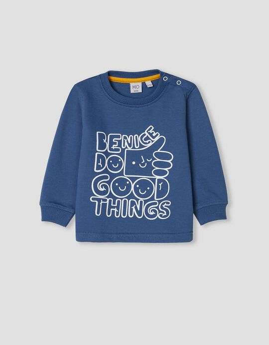 Sweatshirt 'Like', Bebé Menino, Azul