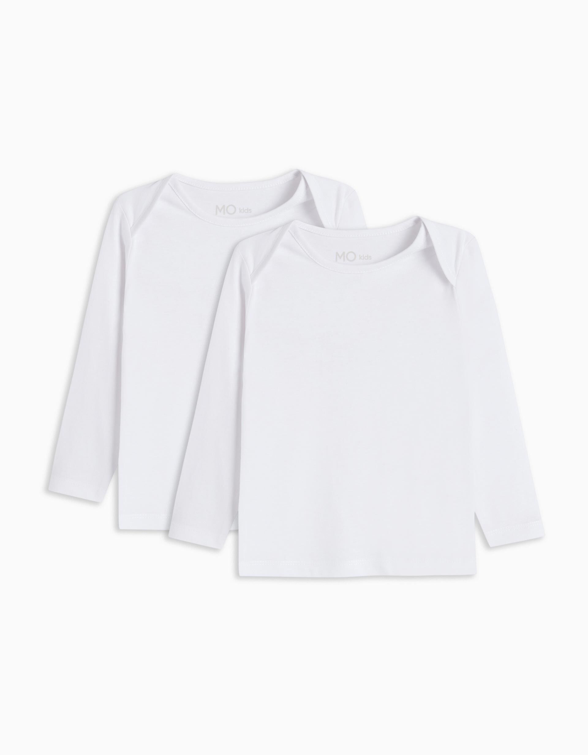 Comprar Online Pack 2 Camisolas Interiores de Manga Comprida, Beb&eacute;, Branco