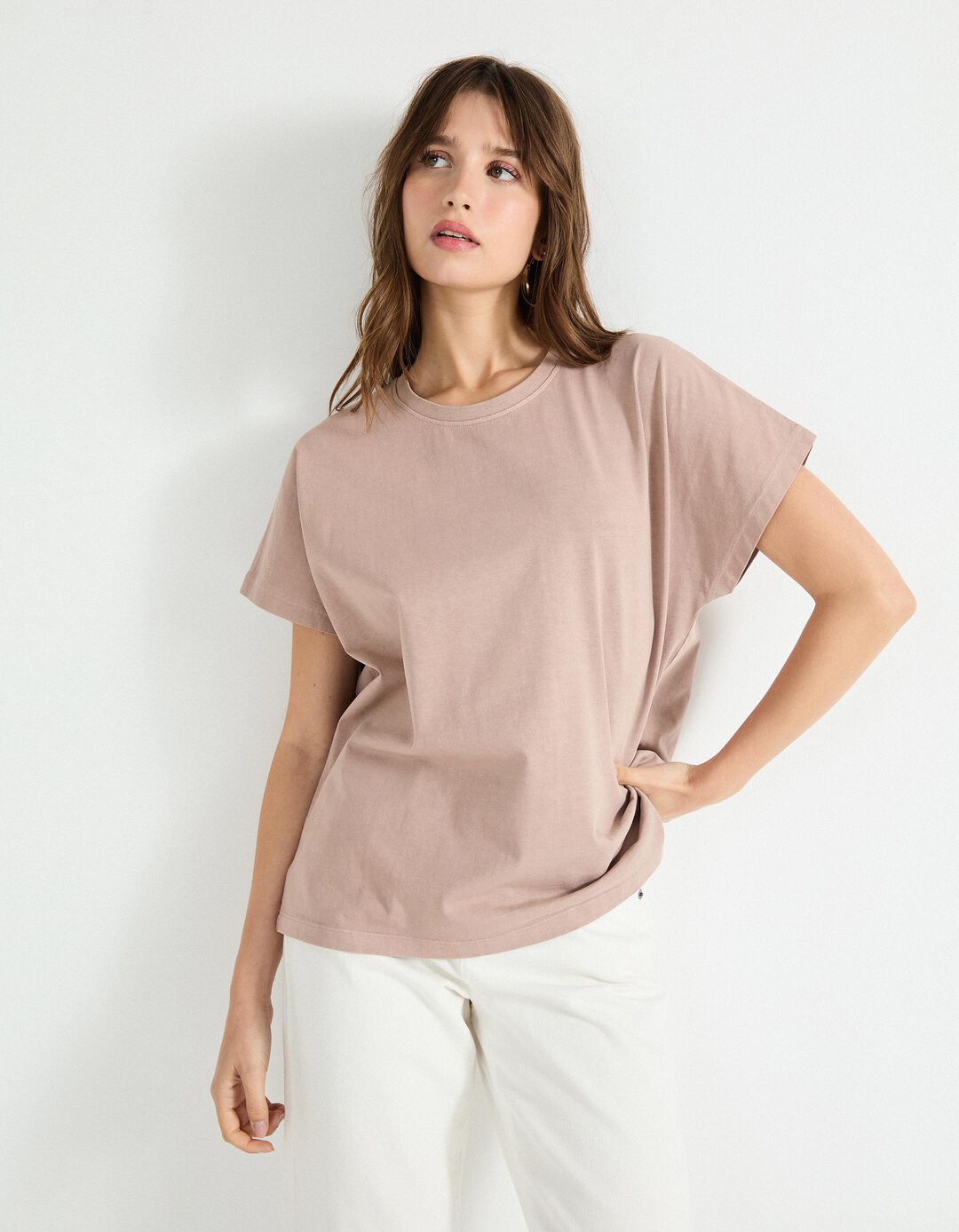 T-shirt, Mulher, Rosa Claro