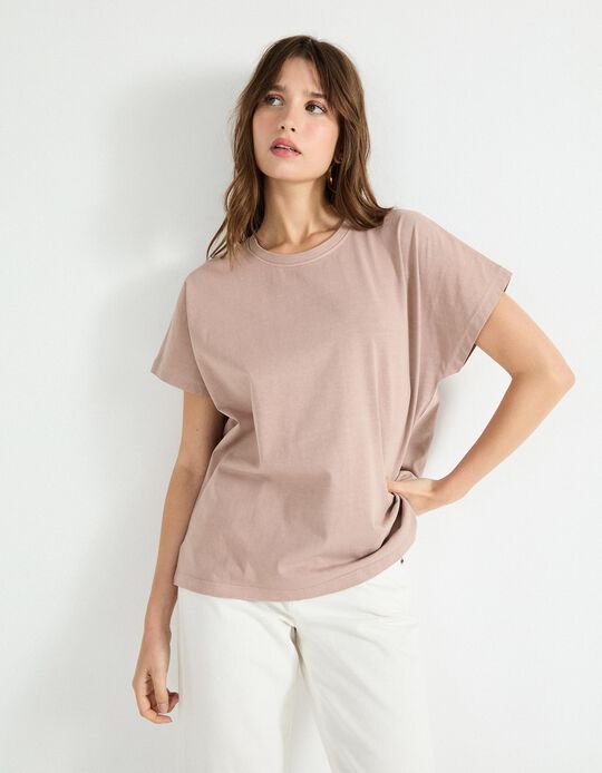 Comprar Online T-shirt, Mulher, Rosa Claro